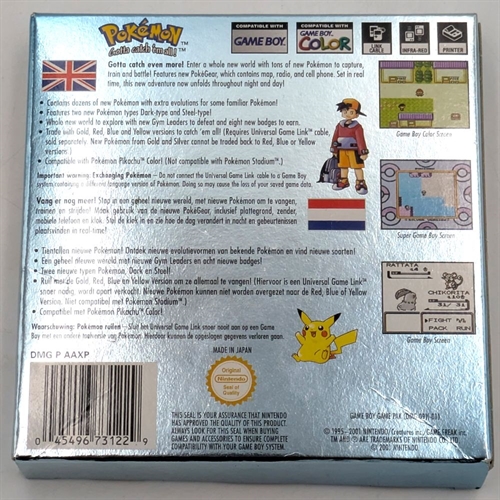 Pokemon Silver Version - Original Box - GameBoy Color (B Grade) (Genbrug)